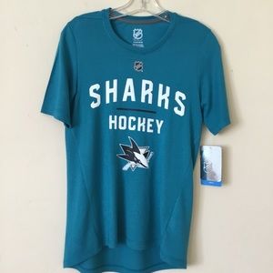 NWT San Jose Sharks T-Shirt Short Sleeve Youth Size L 14/16